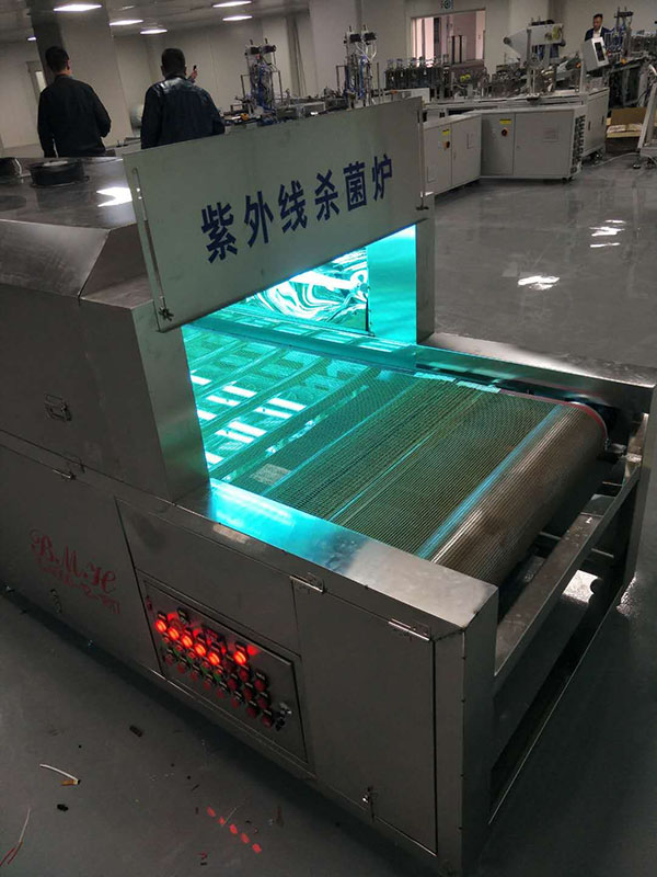 口罩杀菌机现场调试